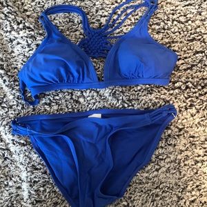blue bikini